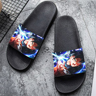 Onyourcases DBZ Goku Ultra Instinct Custom Adults Slippers Flip-flops Shoes Shoes Adults Black And White Slippers Non Slip Slippers