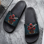 Onyourcases deadpool Custom Adults Slippers Flip-flops Shoes Shoes Adults Black And White Slippers Non Slip Slippers