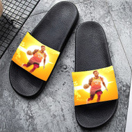 Onyourcases Donovan Mitchell Custom Adults Slippers Flip-flops Shoes Shoes Adults Black And White Slippers Non Slip Slippers