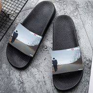 Onyourcases Eminem Seduction Custom Adults Slippers Flip-flops Shoes Shoes Adults Black And White Slippers Non Slip Slippers