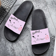 Onyourcases Lil Peep Tatoo Custom Adults Slippers Flip-flops Shoes Shoes Adults Black And White Slippers Non Slip Slippers