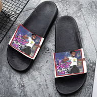 Onyourcases Lil Uzi Vert Futsal Shuffle 2020 Custom Adults Slippers Flip-flops Shoes Shoes Adults Black And White Slippers Non Slip Slippers