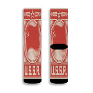 Onyourcases USSR Poster Custom Socks Sublimation Awesome Printed Brand New Sports Elite Socks Polyester Bottoms Gymnastic Running Yoga School Basketball Skatebording Spandex