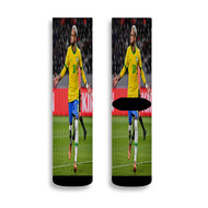 Onyourcases Neymar Brazil World Cup 2022 Custom Socks Sublimation Awesome Printed Sports Brand New Elite Socks Polyester Bottoms Gymnastic Running Yoga School Basketball Skatebording Spandex