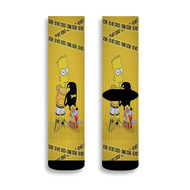 Onyourcases Simpson Do Not Cross Custom Socks Sublimation Awesome Printed Sports Elite Brand New Socks Polyester Bottoms Gymnastic Running Yoga School Basketball Skatebording Spandex