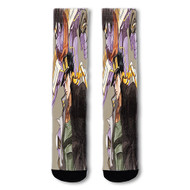 Onyourcases Jojo Bizarre Adventure Jotaro Kujo Custom Socks Sublimation Awesome Printed Sports Elite Socks Brand New Top Polyester Bottoms Gymnastic Running Yoga School Basketball Skatebording Spandex