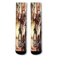 Onyourcases Attack On Titan Season 3 Custom Socks Sublimation Awesome Printed Sports Elite Socks Top Polyester Brand New Bottoms Gymnastic Running Yoga School Basketball Skatebording Spandex