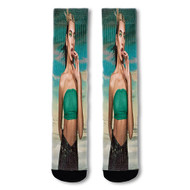 Onyourcases Dua Lipa Break My Heart Custom Socks Sublimation Awesome Printed Sports Elite Socks Top Polyester Brand New Bottoms Gymnastic Running Yoga School Basketball Skatebording Spandex