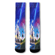 Onyourcases Kimi no Na wa Your Name Custom Socks Sublimation Awesome Printed Sports Elite Socks Top Polyester Brand New Bottoms Gymnastic Running Yoga School Basketball Skatebording Spandex