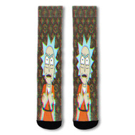 Onyourcases Rick and Morty Custom Socks Sublimation Awesome Printed Sports Elite Socks Top Polyester Brand New Bottoms Gymnastic Running Yoga School Basketball Skatebording Spandex