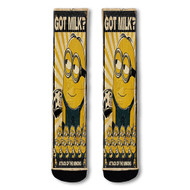 Onyourcases American Gothic Minions Custom Socks Sublimation Awesome Printed Sports Elite Socks Top Polyester Bottoms Brand New Gymnastic Running Yoga School Basketball Skatebording Spandex