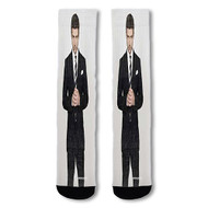 Onyourcases Justin Timberlake Black Suit Custom Socks Sublimation Awesome Printed Sports Elite Socks Top Polyester Bottoms Brand New Gymnastic Running Yoga School Basketball Skatebording Spandex