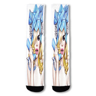 Onyourcases Lady Gaga Art Face Custom Socks Sublimation Awesome Printed Sports Elite Socks Top Polyester Bottoms Brand New Gymnastic Running Yoga School Basketball Skatebording Spandex