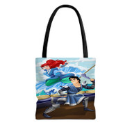 Onyourcases Ariel and Eric as Avatar The Last Airbender Custom Personalized Tote Bag Canvas Bag Pouch Pocket Bag Book School Hang Out Polyester Cotton Bags All Over Print Tote Bag Work Travel Bags Fashionable Totebag