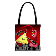 Onyourcases Bill Cipher vs HIM Custom Personalized Tote Bag Canvas Bag Pouch Pocket Bag Book School Hang Out Polyester Cotton Bags All Over Print Tote Bag Work Travel Bags Fashionable Totebag