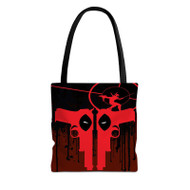 Onyourcases Deadpool Guns Custom Personalized Tote Bag Canvas Bag Pouch Pocket Bag Book School Hang Out Polyester Cotton Bags All Over Print Tote Bag Work Travel Bags Fashionable Totebag