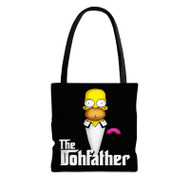 Onyourcases Homer Simpson Godfather Custom Personalized Tote Bag Canvas Bag Pouch Pocket Bag Book School Hang Out Polyester Cotton Bags All Over Print Tote Bag Work Travel Bags Fashionable Totebag