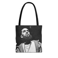 Onyourcases Nipsey Hussle Custom Personalized Tote Bag Canvas Bag Pouch Pocket Bag Book School Hang Out Polyester Cotton Bags All Over Print Tote Bag Work Travel Bags Fashionable Totebag