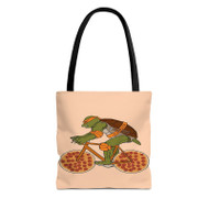 Onyourcases Pizza Michelangelo TMNT Custom Personalized Tote Bag Canvas Bag Pouch Pocket Bag Book School Hang Out Polyester Cotton Bags All Over Print Tote Bag Work Travel Bags Fashionable Totebag