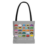 Onyourcases Pokeball Pokemon I Choose You Custom Personalized Tote Bag Canvas Bag Pouch Pocket Bag Book School Hang Out Polyester Cotton Bags All Over Print Tote Bag Work Travel Bags Fashionable Totebag