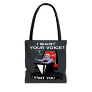 Onyourcases Ursula The Little Mermaid The Voice Custom Personalized Tote Bag Canvas Bag Pouch Pocket Bag Book School Hang Out Polyester Cotton Bags All Over Print Tote Bag Work Travel Bags Fashionable Totebag