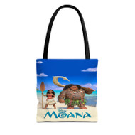 Onyourcases Disney Moana Custom Personalized Tote Bag New Canvas Bag Pouch Pocket Bag Book School Hang Out Polyester Cotton Bags All Over Print Tote Bag Work Travel Bags Fashionable Totebag