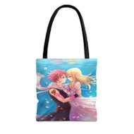 Onyourcases Natsu Dragneel and Lucy Heartfilia Kiss on Water Custom Personalized Tote Bag New Canvas Bag Pouch Pocket Bag Book School Hang Out Polyester Cotton Bags All Over Print Tote Bag Work Travel Bags Fashionable Totebag