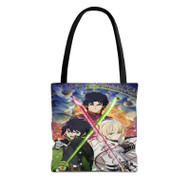 Onyourcases Owari no Seraph Product Custom Personalized Tote Bag New Canvas Bag Pouch Pocket Bag Book School Hang Out Polyester Cotton Bags All Over Print Tote Bag Work Travel Bags Fashionable Totebag