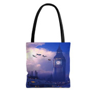 Onyourcases Peter Pan Big Ben Disney Custom Personalized Tote Bag New Canvas Bag Pouch Pocket Bag Book School Hang Out Polyester Cotton Bags All Over Print Tote Bag Work Travel Bags Fashionable Totebag