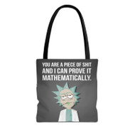 Onyourcases Rick and Morty Quotes Custom Personalized Tote Bag New Canvas Bag Pouch Pocket Bag Book School Hang Out Polyester Cotton Bags All Over Print Tote Bag Work Travel Bags Fashionable Totebag