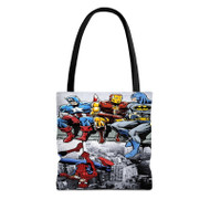 Onyourcases Superheroes Breakfast Of Champions Custom Personalized Tote Bag New Canvas Bag Pouch Pocket Bag Book School Hang Out Polyester Cotton Bags All Over Print Tote Bag Work Travel Bags Fashionable Totebag