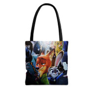 Onyourcases Zootopia With Phone Custom Personalized Tote Bag New Canvas Bag Pouch Pocket Bag Book School Hang Out Polyester Cotton Bags All Over Print Tote Bag Work Travel Bags Fashionable Totebag