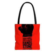 Onyourcases Hands of Stone Custom Personalized Tote Bag Canvas Bag New Pouch Pocket Bag Book School Hang Out Polyester Cotton Bags All Over Print Tote Bag Work Travel Bags Fashionable Totebag