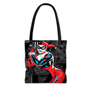 Onyourcases Harley Quinn DC Comics Art Custom Personalized Tote Bag Canvas Bag New Pouch Pocket Bag Book School Hang Out Polyester Cotton Bags All Over Print Tote Bag Work Travel Bags Fashionable Totebag