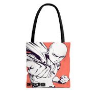 Onyourcases Saitama One Punch Man New Custom Personalized Tote Bag Canvas Bag New Pouch Pocket Bag Book School Hang Out Polyester Cotton Bags All Over Print Tote Bag Work Travel Bags Fashionable Totebag