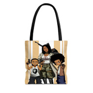 Onyourcases The Boondocks Custom Personalized Tote Bag Canvas Bag New Pouch Pocket Bag Book School Hang Out Polyester Cotton Bags All Over Print Tote Bag Work Travel Bags Fashionable Totebag