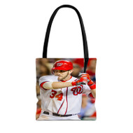 Onyourcases Bryce Harper Washington Nationals Baseball Custom Personalized Tote Bag Canvas Bag Pouch Pocket Bag New Book School Hang Out Polyester Cotton Bags All Over Print Tote Bag Work Travel Bags Fashionable Totebag