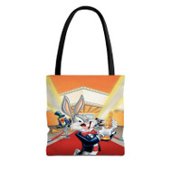 Onyourcases Bugs Bunny Cartoon Custom Personalized Tote Bag Canvas Bag Pouch Pocket Bag New Book School Hang Out Polyester Cotton Bags All Over Print Tote Bag Work Travel Bags Fashionable Totebag