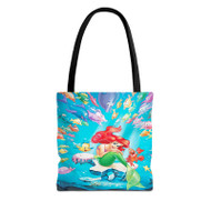 Onyourcases Disney Ariel The Little Mermaid With Little Fish Custom Personalized Tote Bag Canvas Bag Pouch Pocket Bag New Book School Hang Out Polyester Cotton Bags All Over Print Tote Bag Work Travel Bags Fashionable Totebag