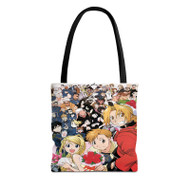 Onyourcases Full Metal Alchemist Brotherhood Flowers New Custom Personalized Tote Bag Canvas Bag Pouch Pocket Bag New Book School Hang Out Polyester Cotton Bags All Over Print Tote Bag Work Travel Bags Fashionable Totebag