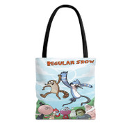 Onyourcases Regular Show Custom Personalized Tote Bag Canvas Bag Pouch Pocket Bag New Book School Hang Out Polyester Cotton Bags All Over Print Tote Bag Work Travel Bags Fashionable Totebag