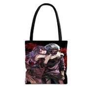 Onyourcases Rize and Kaneki Tokyo Ghoul Custom Personalized Tote Bag Canvas Bag Pouch Pocket Bag New Book School Hang Out Polyester Cotton Bags All Over Print Tote Bag Work Travel Bags Fashionable Totebag