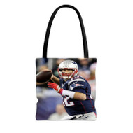 Onyourcases Tom Brady New England Patriots Football Player Custom Personalized Tote Bag Canvas Bag Pouch Pocket Bag New Book School Hang Out Polyester Cotton Bags All Over Print Tote Bag Work Travel Bags Fashionable Totebag