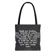 Onyourcases Led Zeppelin Lyrics Custom Personalized Tote Bag Canvas Bag Pouch Pocket Bag Book School Hang Out Polyester Cotton Bags All Over Print Tote Bag Work Travel Bags New Fashionable Totebag