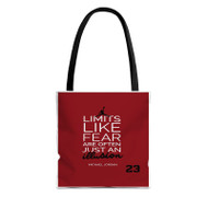 Onyourcases Michael Jordan Quotes Custom Personalized Tote Bag Canvas Bag Pouch Pocket Bag Book School Hang Out Polyester Cotton Bags All Over Print Tote Bag Work Travel Bags New Fashionable Totebag