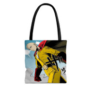 Onyourcases Saitama One Punch Man Arts Custom Personalized Tote Bag Canvas Bag Pouch Pocket Bag Book School Hang Out Polyester Cotton Bags All Over Print Tote Bag Work Travel Bags New Fashionable Totebag