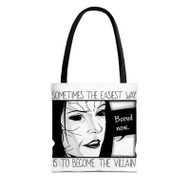 Onyourcases The Dark Knight Bored Now Quotes Custom Personalized Tote Bag Canvas Bag Pouch Pocket Bag Book School Hang Out Polyester Cotton Bags All Over Print Tote Bag Work Travel Bags New Fashionable Totebag