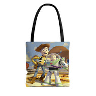 Onyourcases Toy Story Buzz and Woody Custom Personalized Tote Bag Canvas Bag Pouch Pocket Bag Book School Hang Out Polyester Cotton Bags All Over Print Tote Bag Work Travel Bags New Fashionable Totebag