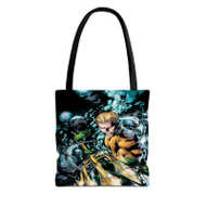 Onyourcases Aquaman DC Comics Great Custom Personalized Tote Bag Canvas Bag Pouch Pocket Bag Book School Hang Out Polyester Cotton Bags All Over Print Tote Bag Work Travel Bags Fashionable New Totebag