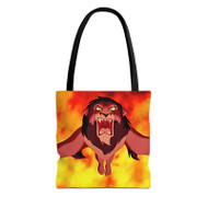 Onyourcases Disney Scar The Lion King Custom Personalized Tote Bag Canvas Bag Pouch Pocket Bag Book School Hang Out Polyester Cotton Bags All Over Print Tote Bag Work Travel Bags Fashionable New Totebag